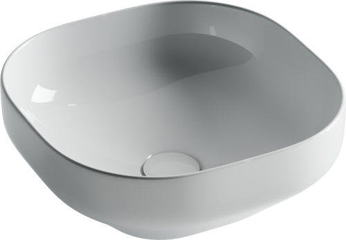 Раковина из сантехнического фарфора Ceramica Nova ELEMENT CN5032 40х40 накладная цвет белый без отверстий под смеситель - фото 2