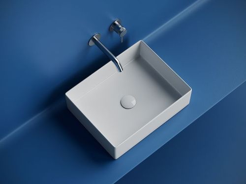 Раковина из сантехнического фарфора Ceramica Nova ELEMENT CN6069 50х40 накладная цвет белый без отверстий под смеситель - фото 2