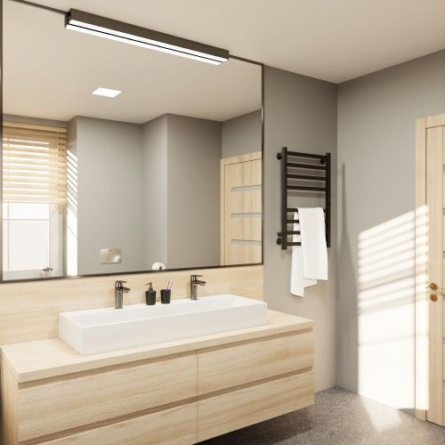 Полотенцесушитель электрический Altasan РондаПроф Ронда3Проф8050ЧМ 55х80 черный - фото 5