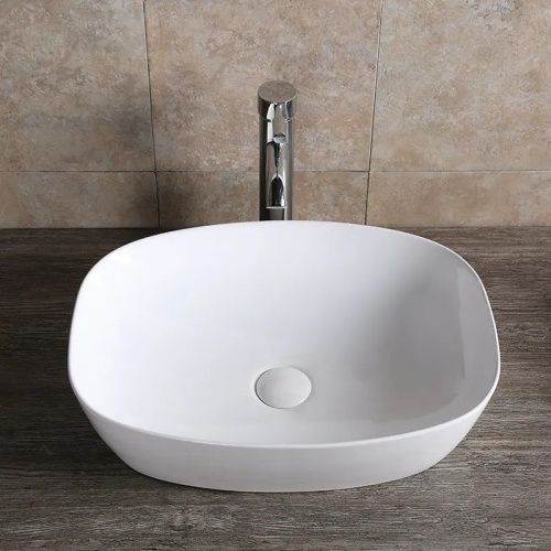 Раковина из сантехнического фарфора Cerutti SPA CR0064 50х40 накладная цвет белый без отверстий под смеситель - фото 3