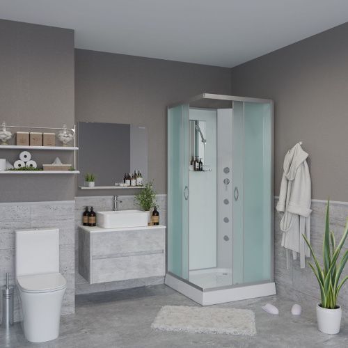 Душевая кабина Niagara Classic 11011423BKG 90х90 квадратная без крыши ориентация универсальная - фото 3