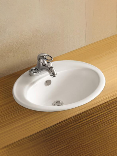 Раковина из сантехнического фаянса WeltWasser WW SK 10000003888 60х50 подвесная цвет белый 1 отверстие под смеситель - фото 2