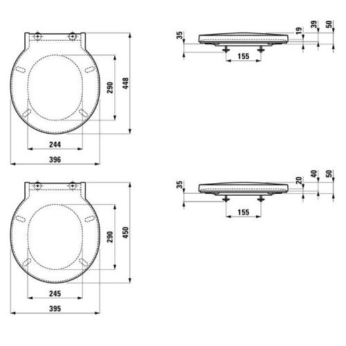 Крышка сиденье для унитаза Laufen VAL 8.9428.1.000.000.1 - фото 2