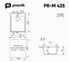 Кухонная мойка Ulgran Practik PR-M 425-002 45х50 цвет бежевый поверхность матовая