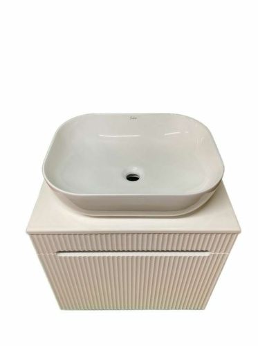 Тумба с раковиной Sintesi STL.W7025_SIN-LVB-APP-403 60х60 подвесная цвет бежевый - фото 3