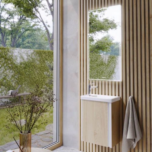 Тумба под раковину Aqwella Y URB0145DD 40х20 подвесная цвет коричневый - фото 3