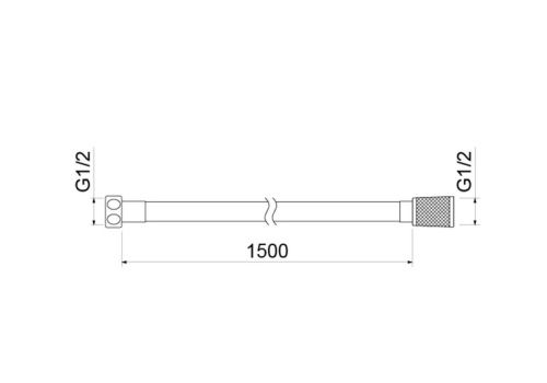 Душевой шланг Aquatek AQ2105MB черный - фото 3