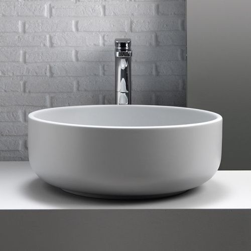 Раковина из сантехнического фарфора Kerasan Ciotola 430230 50х50 накладная цвет белый без отверстий под смеситель