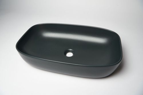 Раковина из сантехнического фарфора Galassia Dream 7301NEMT 50х40 накладная цвет черный - фото 2