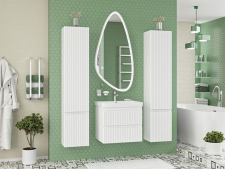 Тумба под раковину Brevita Victory VIC-09060-0102Я 60х50 подвесная цвет белый