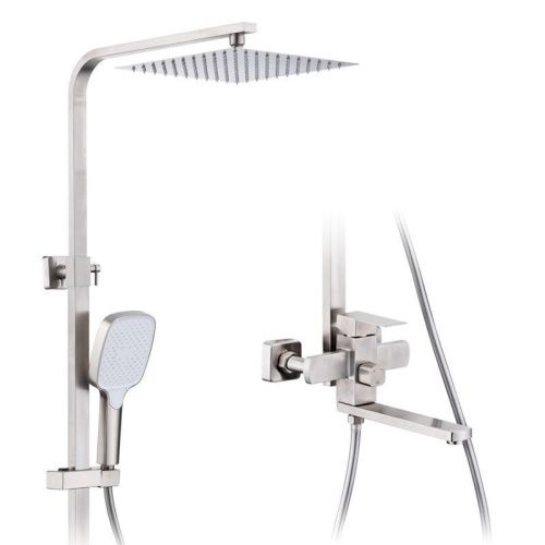 Душевая стойка ProHanss P30.24.05 настенная цвет серый - фото 2