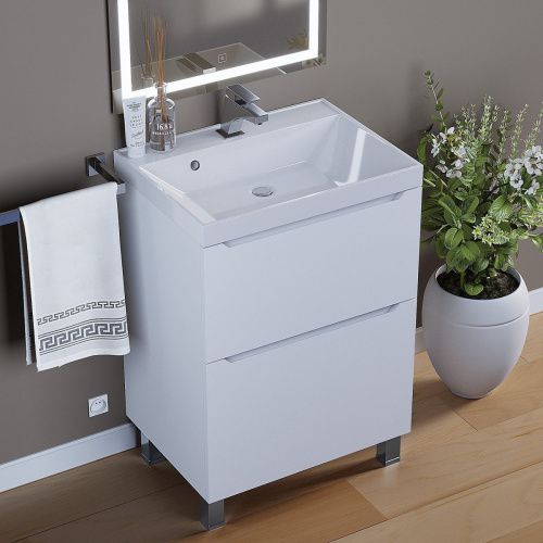 Тумба под раковину Uperwood Tanos 291120329 60х50 напольная цвет белый - фото 4