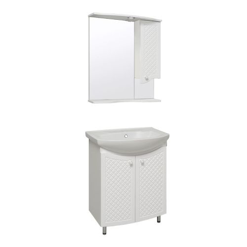 Зеркало-шкаф Runo Милано УТ000002097 70х80 подвесной цвет белый - фото 4