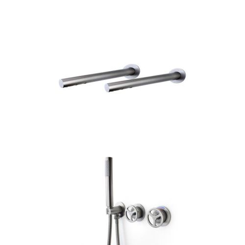 Душевая система Bronze de Luxe 5011GG-F встраиваемая в стену цвет серый - фото 2