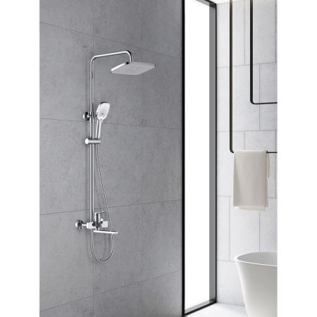 Душевая стойка Splenka S40.24 настенная цвет хром