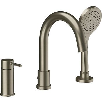 Смеситель Gessi Emporio Via tortona 18637#149 на борт ванны никель