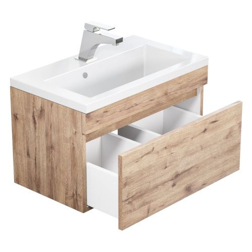 Тумба с раковиной Uperwood Eva 3930313469 60х50 цвет коричневый - фото 4