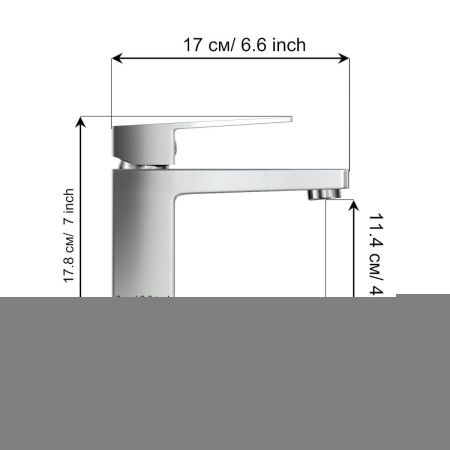 Смеситель Tokito AKARI TOK-AKA-1011 на раковину хром
