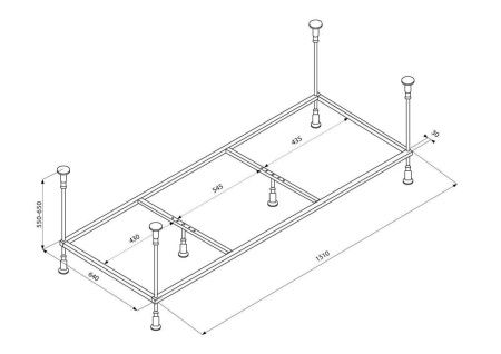 Каркас для ванны Veedi 138000160