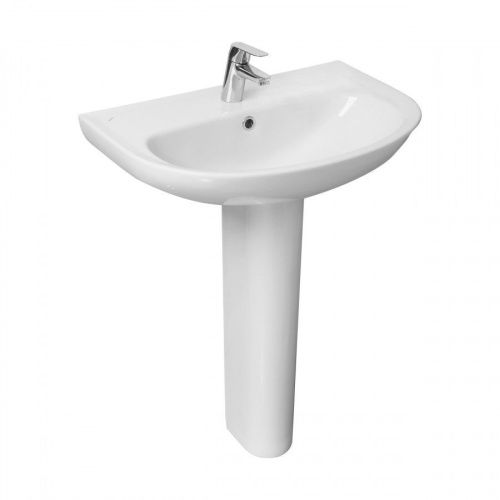 Раковина из сантехнического фарфора Santeri Прайм 131176S0011B0 70х50 подвесная цвет белый 1 отверстие под смеситель - фото 4