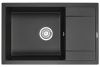 Кухонная мойка Granula 7805, ТУРМАЛИН 80х50 цвет черный поверхность матовая