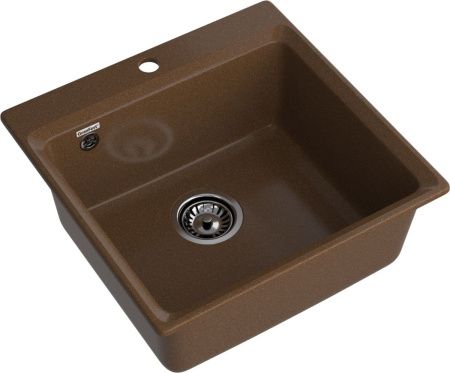 Кухонная мойка Granfest Level LV-510 терракот 50х50 цвет коричневый поверхность матовая