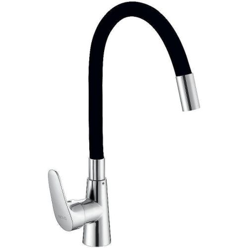 Смеситель для кухни D-Lin D155302-1 на мойку черный/хром - фото 2