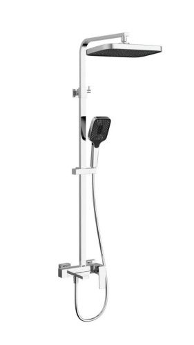 Душевая стойка Vincea Cube VSFS-4C12CH настенная цвет хром - фото 2