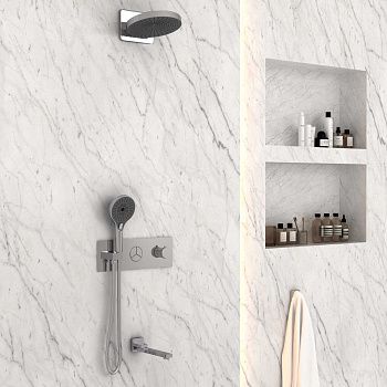 Душевая система Vincea VSFW-432TI1CH встраиваемая в стену цвет хром с термостатом