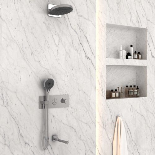 Душевая система Vincea VSFW-432TI1CH встраиваемая в стену цвет хром с термостатом