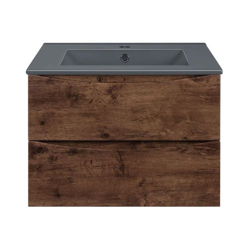 Тумба под раковину Vincea Mia VMC-2MC600RW 60х50 подвесная цвет коричневый - фото 5
