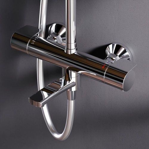 Душевая стойка Am.Pm X-Joy F0785A500 настенная цвет хром с термостатом - фото 4