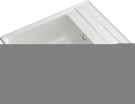 Кухонная мойка Granfest Level LV-660L иней 65х50 цвет белый поверхность матовая