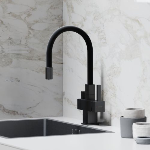 Смеситель для кухни Sancos Arno SC4005MB на мойку черный - фото 2