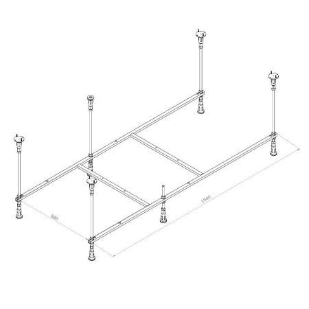 Каркас для ванны Am.Pm Func W84A-160-070W-R