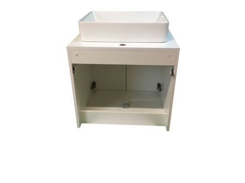 Тумба с раковиной Sintesi STL.W7019_SIN-LVB-APP-407 60х60 подвесная цвет белый - фото 3