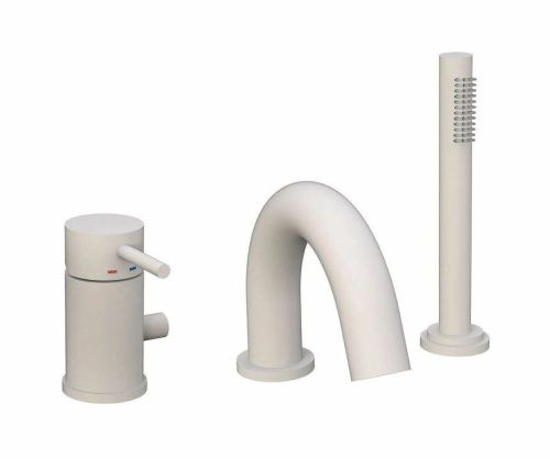 Смеситель Paffoni Light LIG047BO на борт ванны белый