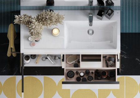 Раковина из сантехнического фарфора Roca The Gap Plus 73270ME004 100х50 накладная цвет белый