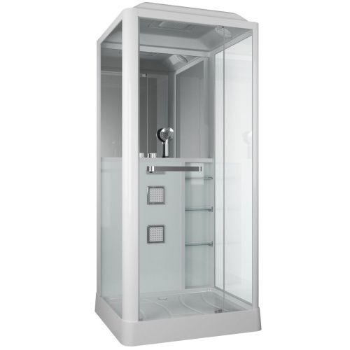 Душевая кабина Grossman GR126 100х90 прямоугольная с крышей ориентация универсальная