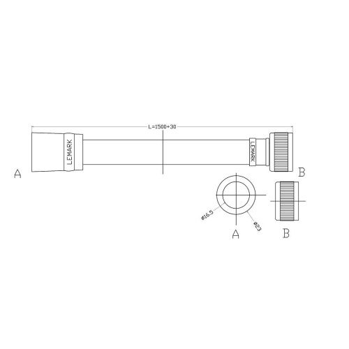 Душевой шланг LeMark LE8040P серый - фото 2