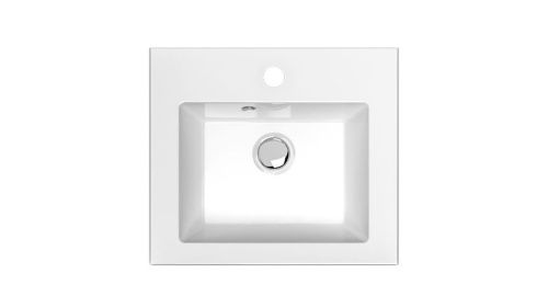 Раковина из искусственного камня Uperwood Eva 4548340000 40х30 полувстраиваемая цвет белый - фото 5