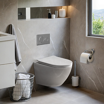 Унитаз подвесной Cerutti SPA CT10571 белый с сиденьем микролифт безободковый каскадный смыв