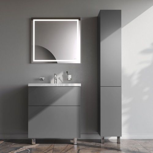 Тумба под раковину Am.Pm Gem M90FSX07522GM32 80х40 напольная цвет серый - фото 5