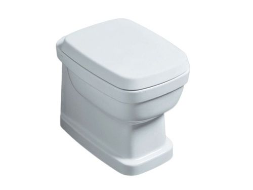 Чаша унитаза приставная Simas EVO 01 bia цвет белый без сиденья душевой смыв - фото 2