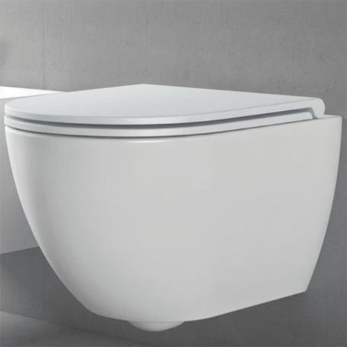 Чаша унитаза подвесная Azzurra Comoda CMVCSPE00000BI/(COM 100/E SOSP bi) цвет белый без сиденья безободковая каскадный смыв