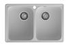 Кухонная мойка Granfest Quarz 15 серый 75х50 цвет серый поверхность матовая