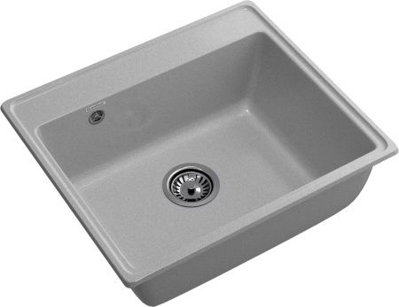 Кухонная мойка Granfest Vertex V-580 серый 60х50 цвет серый поверхность матовая