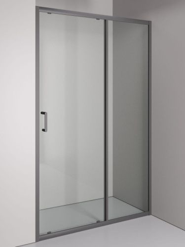 Душевая дверь Orange E02-120TGG 120х190 стекло прозрачное профиль сатин - фото 2