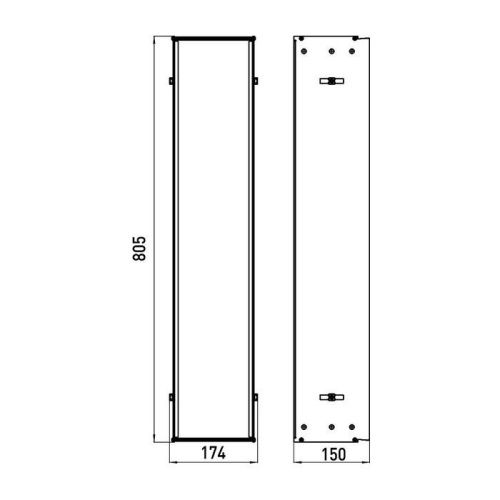 Монтажная рама для встраиваемых модулей Emco Asis 9750 000 51 - фото 2