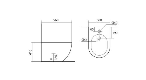 Биде напольное Aquatek ЕВРОПА AQ1017-00 цвет белый - фото 3